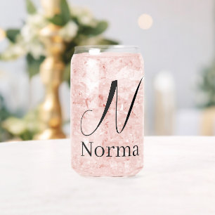 Vaso Con Forma De Lata Juego de vajilla para bebidas Letra N