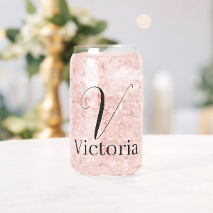 Vaso Con Forma De Lata Juego de Vajilla para Bebidas Letra V