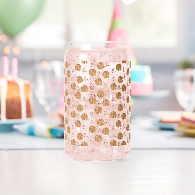 Vaso Con Forma De Lata Juego de Vajilla para Bebidas Pizza Time  (Insitu (Cumpleaños))
