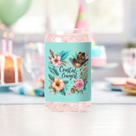 Vaso Con Forma De Lata Juego de vajilla para vaquera costera
