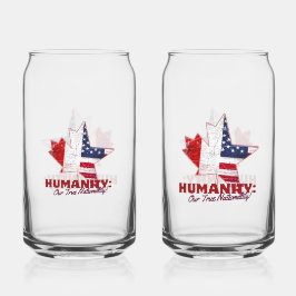 Vaso Con Forma De Lata Juego de vidrio para unidad de Canadá y EE. UU. -