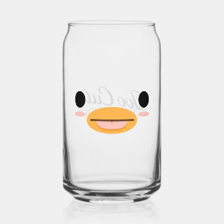Vaso Con Forma De Lata Kawaii Duck Tongue "Demasiado lindo para ser serio
