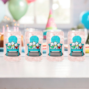 Vaso Con Forma De Lata KiniArt Playa Westies