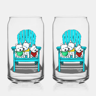 Vaso Con Forma De Lata KiniArt Playa Westies