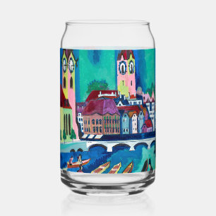 Vaso Con Forma De Lata Kirchner Paisaje urbano de Zúrich Arte expresionis