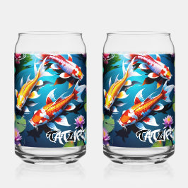 Vaso Con Forma De Lata Koi Fish Drinkware Set