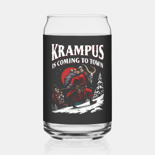Vaso Con Forma De Lata Krampus Navidad Horror Fan Humor de Vacaciones Osc