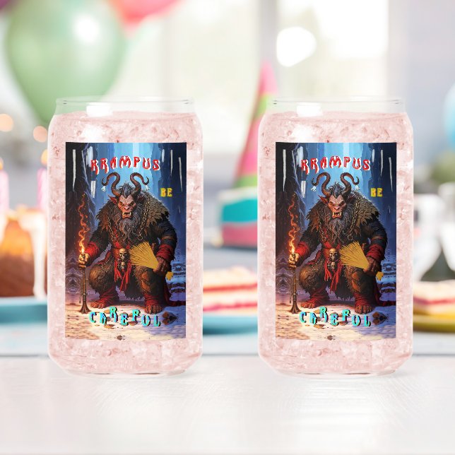 Vaso Con Forma De Lata Krampus Ten Cuidado (Insitu (Cumpleaños))