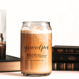 Vaso Con Forma De Lata La cerveza de definición del abuelo puede ser cris