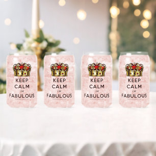 Vaso Con Forma De Lata La corona dorada roja de SlipperyJoe's mantén la c