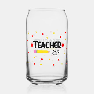 Vaso Con Forma De Lata La escuela educativa puede envolver vidrio