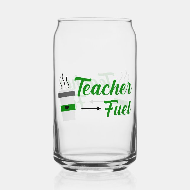 Vaso Con Forma De Lata La escuela educativa puede envolver vidrio (Anverso)
