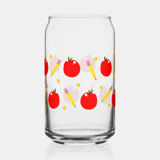 Vaso Con Forma De Lata La escuela educativa puede envolver vidrio