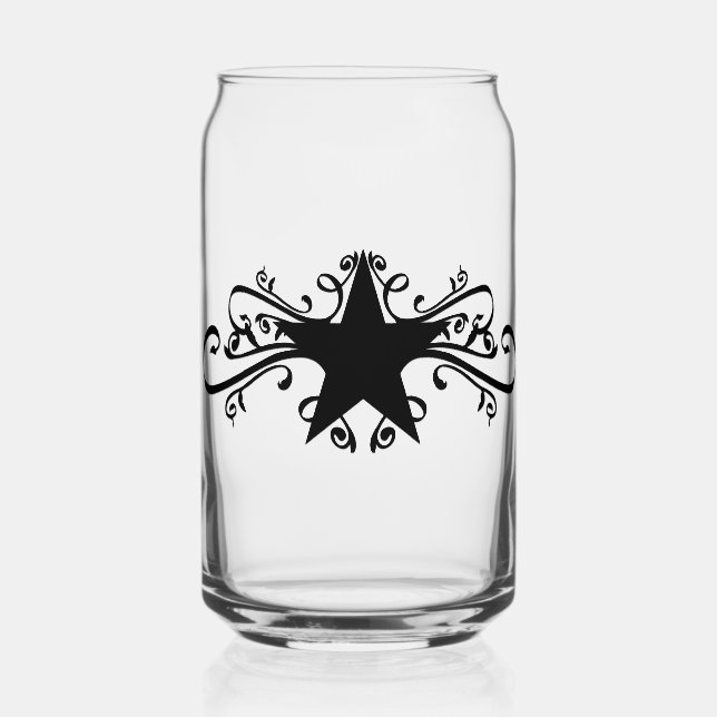 Vaso Con Forma De Lata La estrella solitaria acentuada (Anverso)