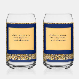 Vaso Con Forma De Lata La gratitud permanece: Celebración de la gratitud