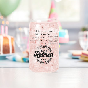 Vaso Con Forma De Lata La jubilación puede ser vidrio