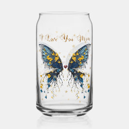 Vaso Con Forma De Lata La mariposa carpintera de madera puede ser cristal