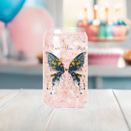 Vaso Con Forma De Lata La mariposa carpintera de madera puede ser cristal