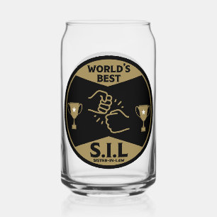 Vaso Con Forma De Lata La mejor cuñada del mundo
