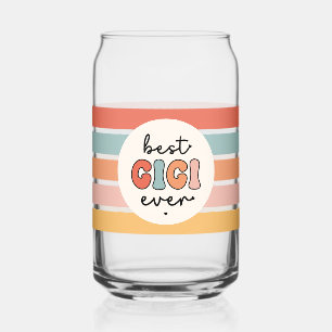 Vaso Con Forma De Lata La mejor Gigi moderna jamás Abuela Retro Cuta