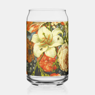 Vaso Con Forma De Lata La vida con flores y fruta