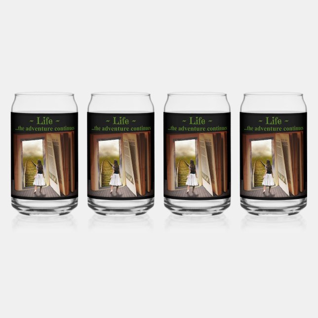 Vaso Con Forma De Lata La vida, la aventura continúa (Anverso)