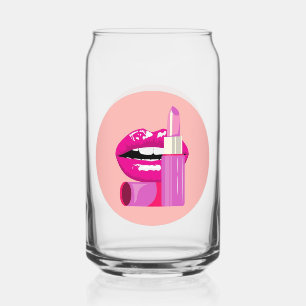 Vaso Con Forma De Lata Labios
