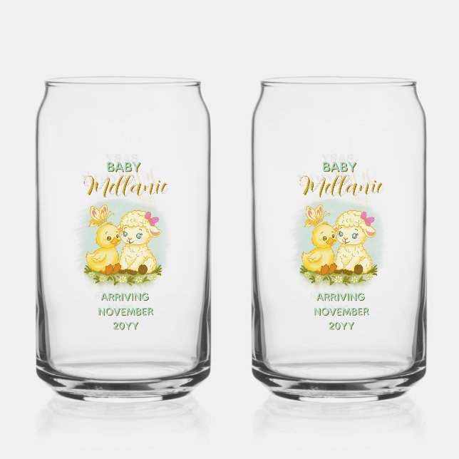 Vaso Con Forma De Lata Lamb and Duck Soda Glass (Anverso)