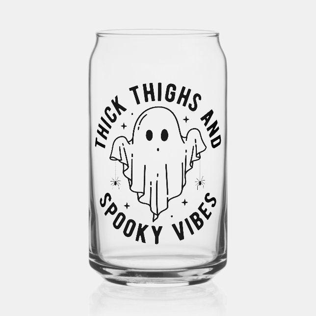 Vaso Con Forma De Lata "Lámparas Y Vibes Espeluznantes" (Anverso)