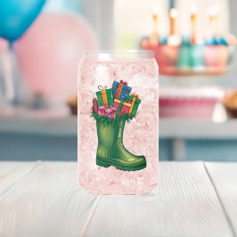 Vaso Con Forma De Lata Las botas nuevas de Santa
