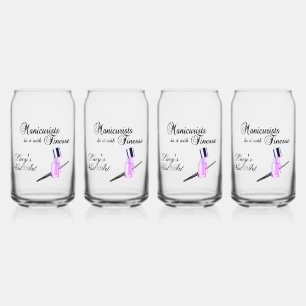 Vaso Con Forma De Lata Las manicuristas lo hacen con delicadeza Promoción