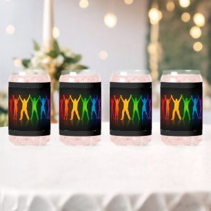 Vaso Con Forma De Lata Las seis siluetas de pie de Slipperyjoe con los br