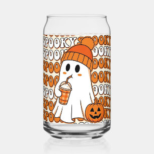 Vaso Con Forma De Lata Lata de vidrio con elementos adorables y espeluzna