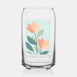 Vaso Con Forma De Lata Lata de vidrio con flores 2026