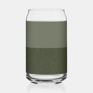 Vaso Con Forma De Lata lata de vidrio de Personalizado verde de dos tonos