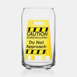 Vaso Con Forma De Lata lata de vidrio sobreestimulada