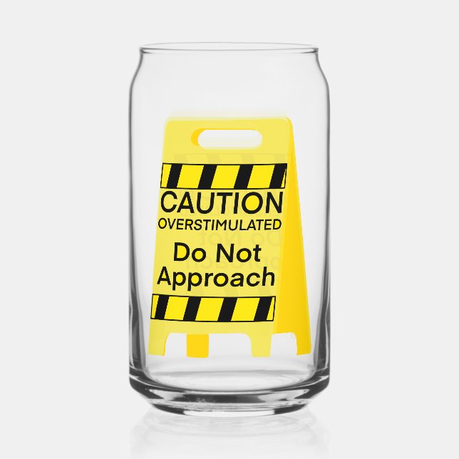 Vaso Con Forma De Lata lata de vidrio sobreestimulada (Anverso)