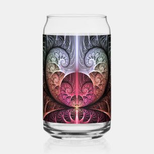 Vaso Con Forma De Lata Latido, Arte fractal surrealista abstracto