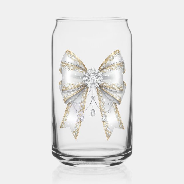 Vaso Con Forma De Lata lazo blanco (Anverso)