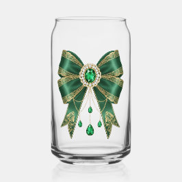 Vaso Con Forma De Lata lazos verdes