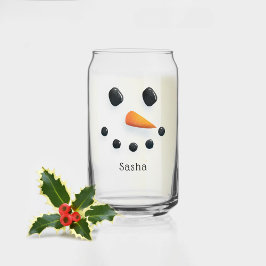 Vaso Con Forma De Lata Leche de vacaciones personalizada para Navidades a