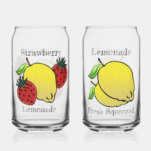 Vaso Con Forma De Lata Lemonade & Strawberry Lemonade Personalizada