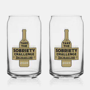 Vaso Con Forma De Lata Libre de Alcohol y Sobrio