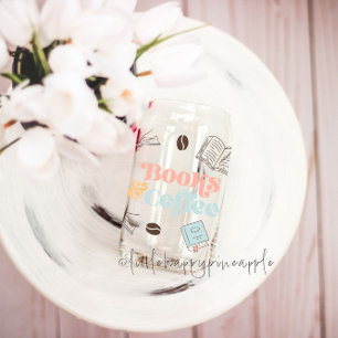 Vaso Con Forma De Lata Libros y café