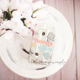 Vaso Con Forma De Lata Libros y café