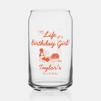 Vaso Con Forma De Lata Life of a Birthday Girl Party