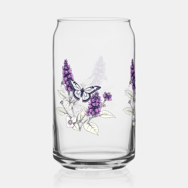 Vaso Con Forma De Lata Lilac Butterfly Bush (Anverso)