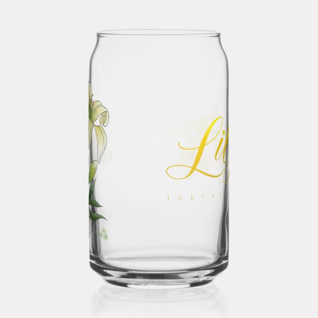 Vaso Con Forma De Lata Lilies (Izquierda)