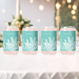 Vaso Con Forma De Lata Lily Del Nombre Personalizado Floral Del Valle