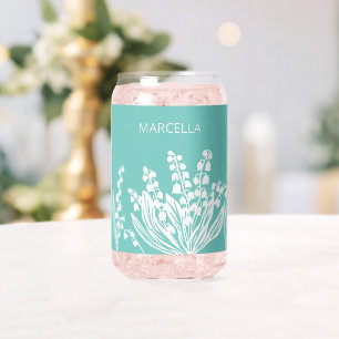 Vaso Con Forma De Lata Lily Del Nombre Personalizado Floral Del Valle